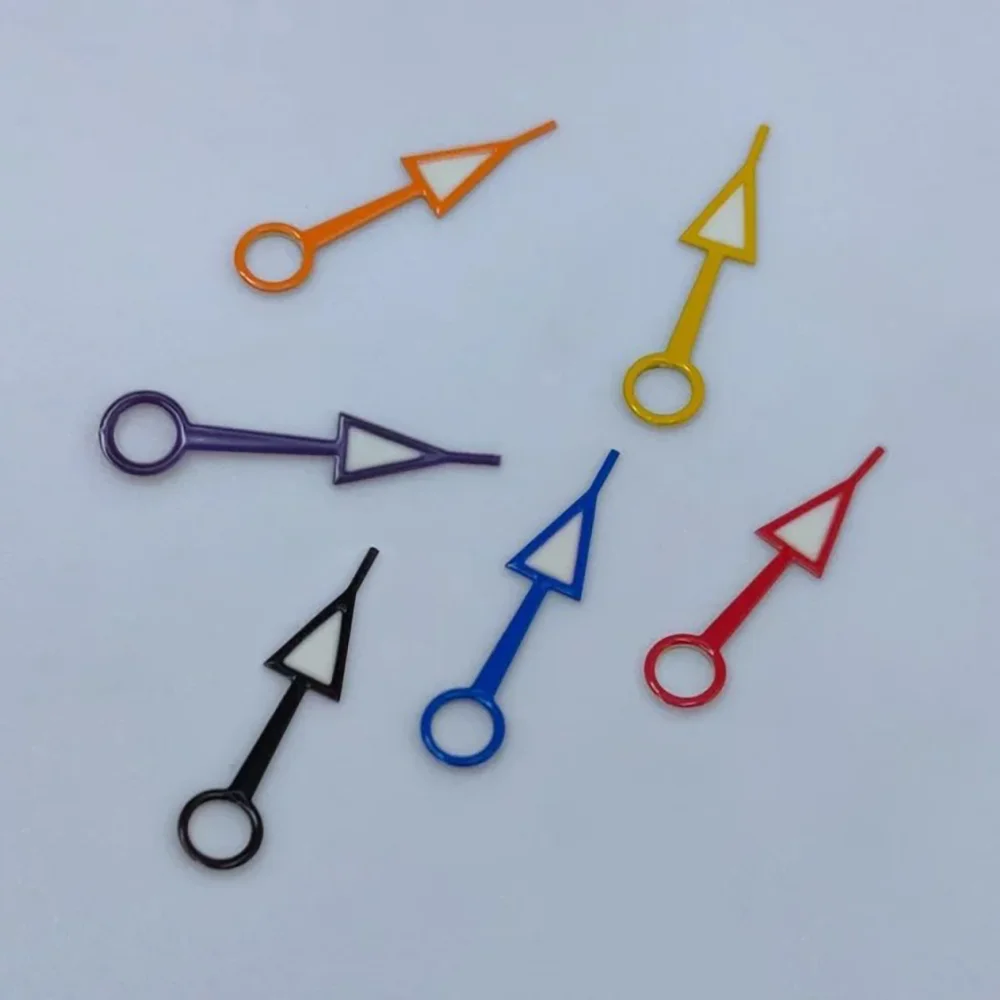 إكسسوارات الساعة مؤشر GMT مؤشر مضيء مناسب لساعة حركة NH34 أجزاء إصلاح أسود أزرق أحمر أصفر برتقالي أرجواني