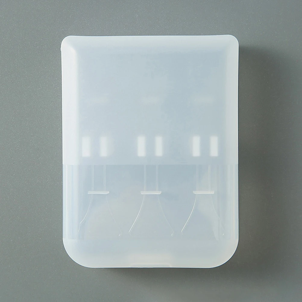 

4pcs Toothbrush Head Storage Box for Electric Brush Heads Portable Travel Case Mini Oral Care Plastic Container