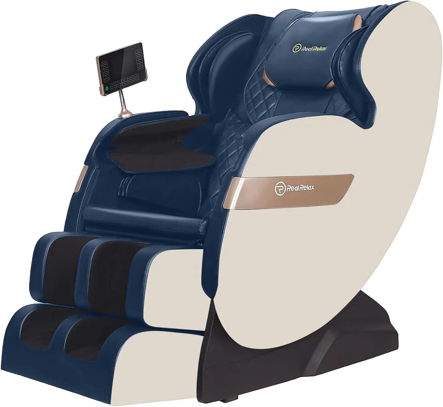 2024 Massage Chair of Dual-core S Track, Full Body Massage Recliner of Zero Gravity with APP Control, Khaki