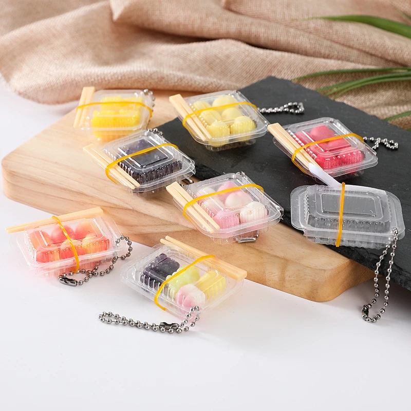 Simulation Takeaway Toy Dollhouse Lunch Box Mini House Adornments Lunch Box Doll House Accessories Fruit Box Model