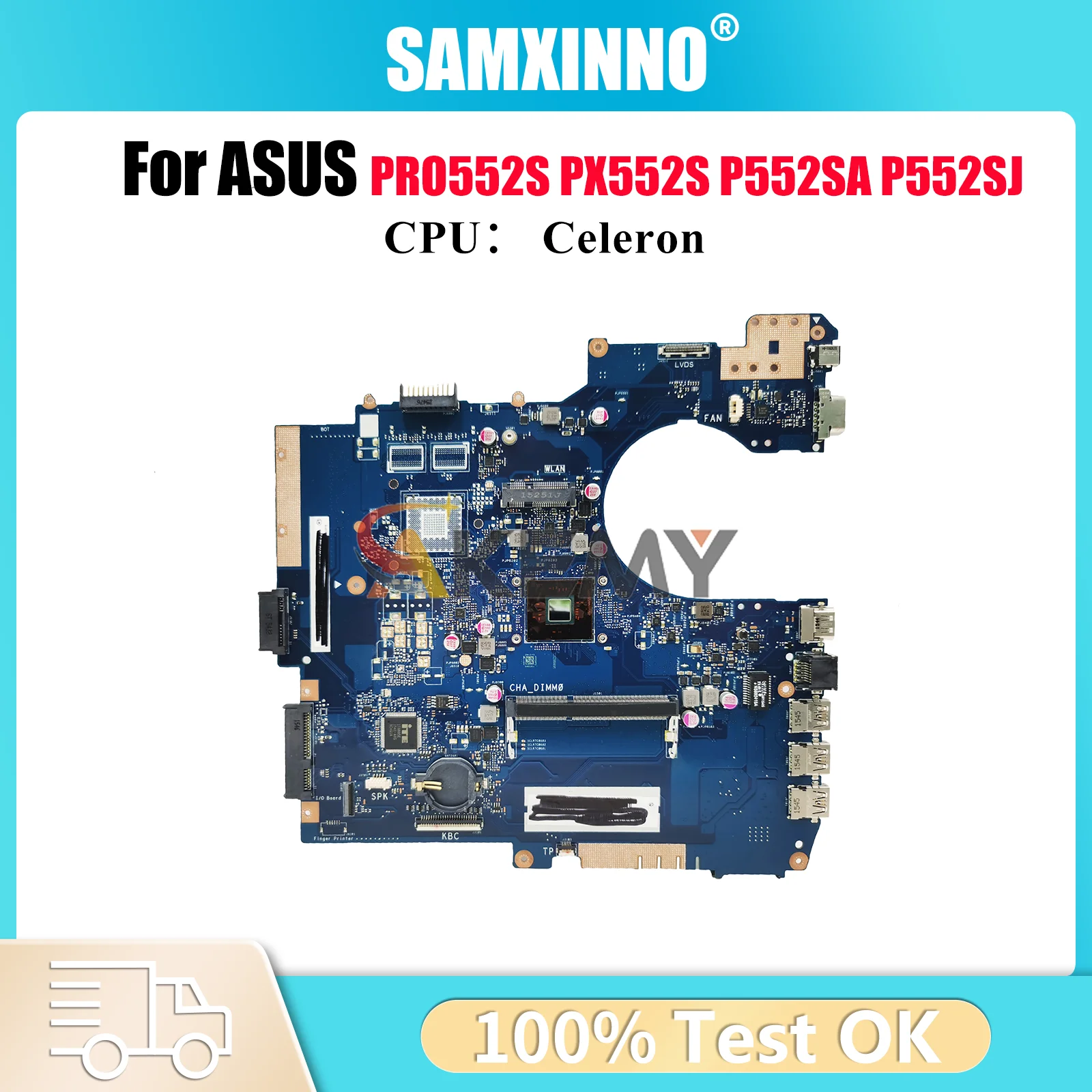 

P552SA Материнская плата для ноутбука ASUS ProArt P552SA PRO552S P552S PX552S P552SJ PE552S Материнская плата с процессором Celeron 100% тесты OK stk