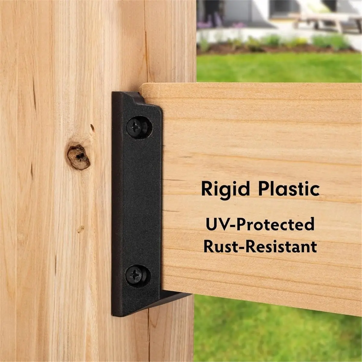 20pcs Fence Post Mounting Mounts, Heavy-Duty Outdoor Deck Connectors,Wooden Stake Fixing Base