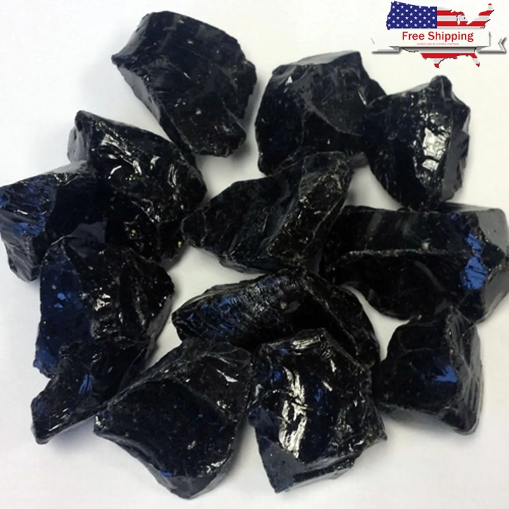 

Переработанное пожарное стекло, черные огненные ямы и камины, 20 фунтов, долговечные термостойкие декоративные стеклянные бусины, декоративная костра для костра