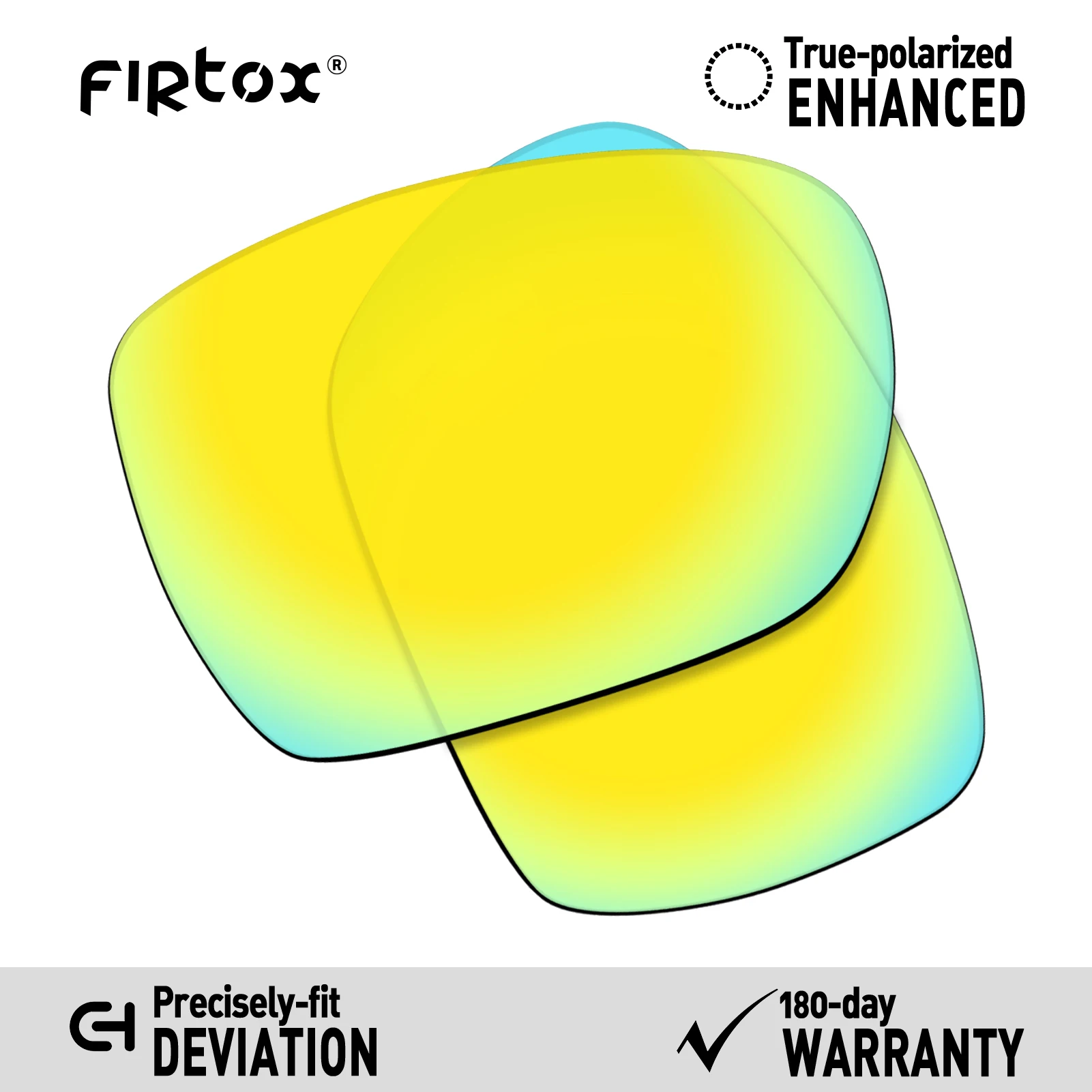 Firtox True UV400 Polarized Lenses Replacement for Oakley Deviation Sunglasses (Lens Only) - Multiple Colors