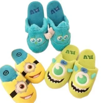 شبشب منزلي دافئ زوجين نعال قماش جامعة الوحش سولي ماكيتريك أحذية الشتاء لينة مريحة شبشب منزل لعشاق #2