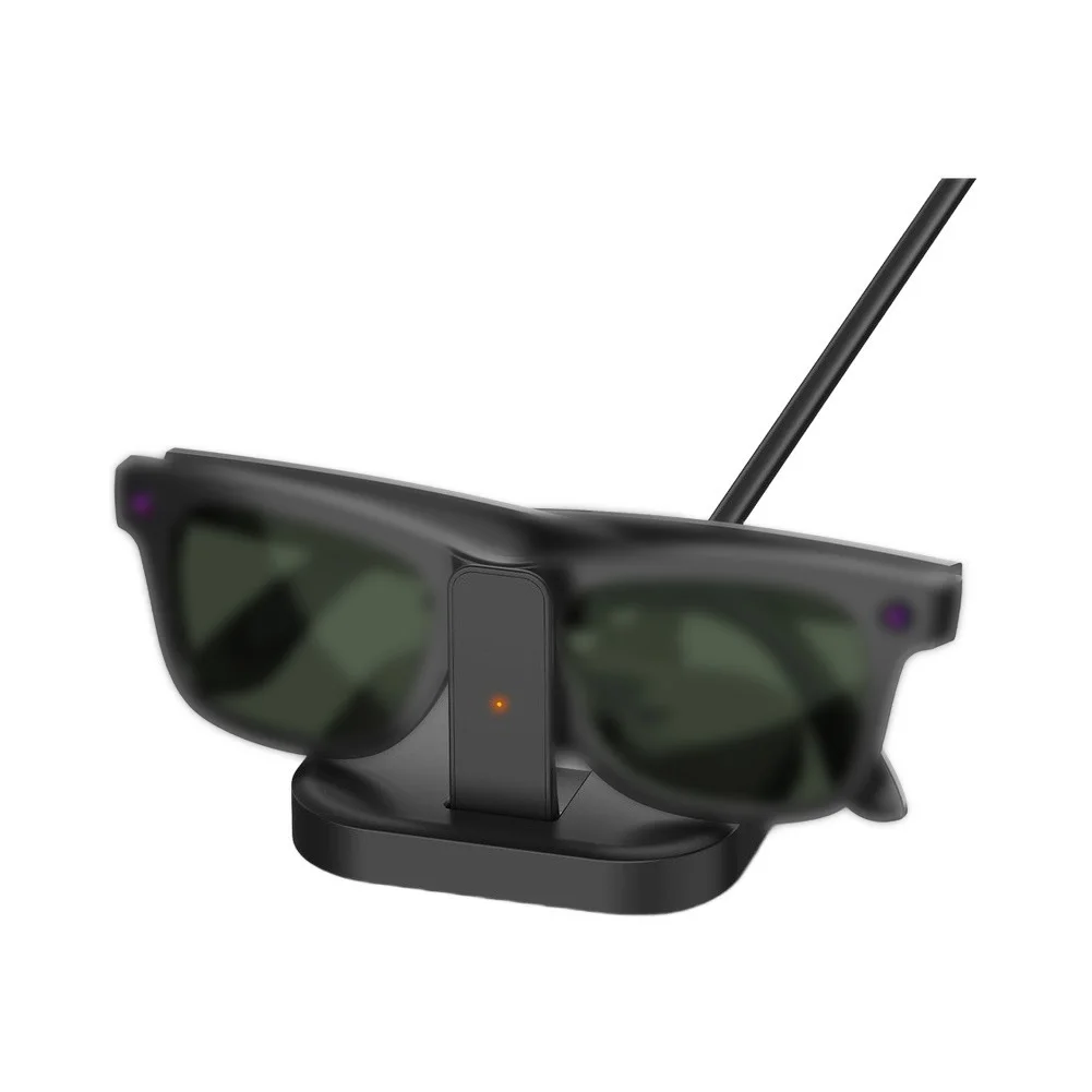 Compact Square Charging for Rayban For Meta Smart Glasses ABS Material Fast Charging Optimized for Portability
