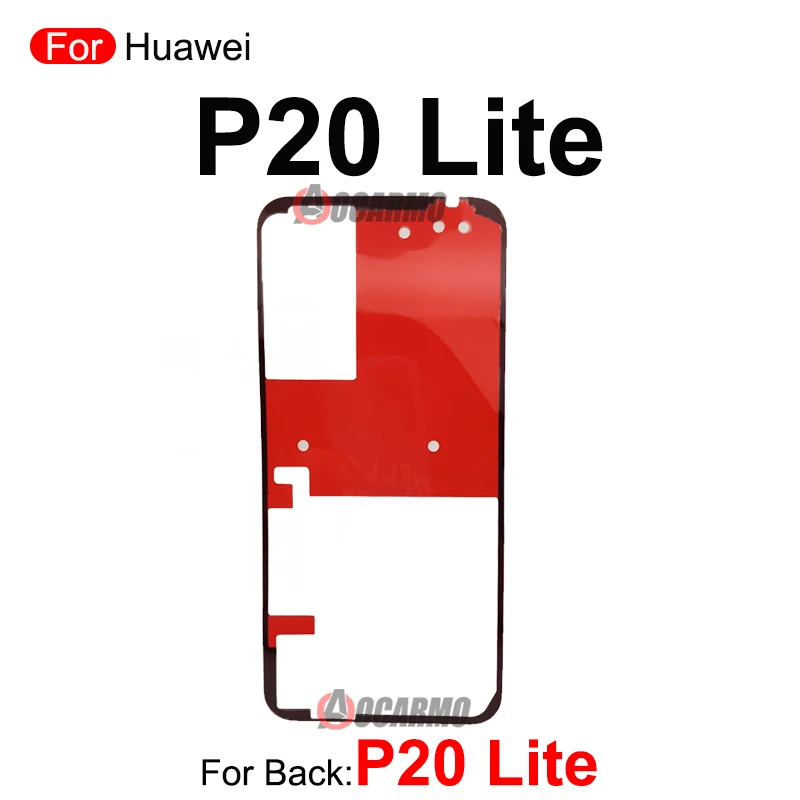 Phía Sau Cửa Miếng Dán Kính Cường Lực Cho Huawei P10 P20 P30 P40 Lite 5G P50 Pro Lưng Băng Keo Keo P30Pro p40Pro Thay Thế