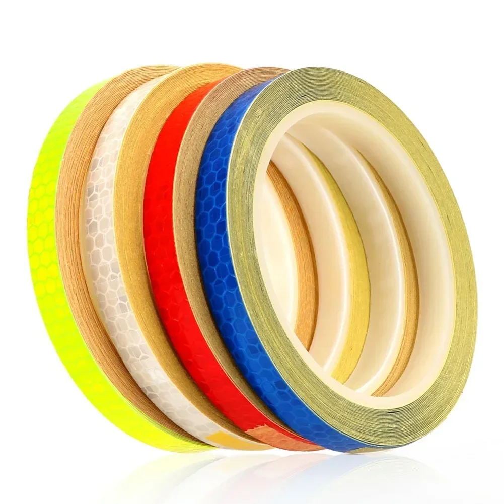 Reflective Tape PVC Bicycle Wheels Reflect Fluorescent Stickers Bike Reflective Sticker Strip Tape For Cycling Safety NEW