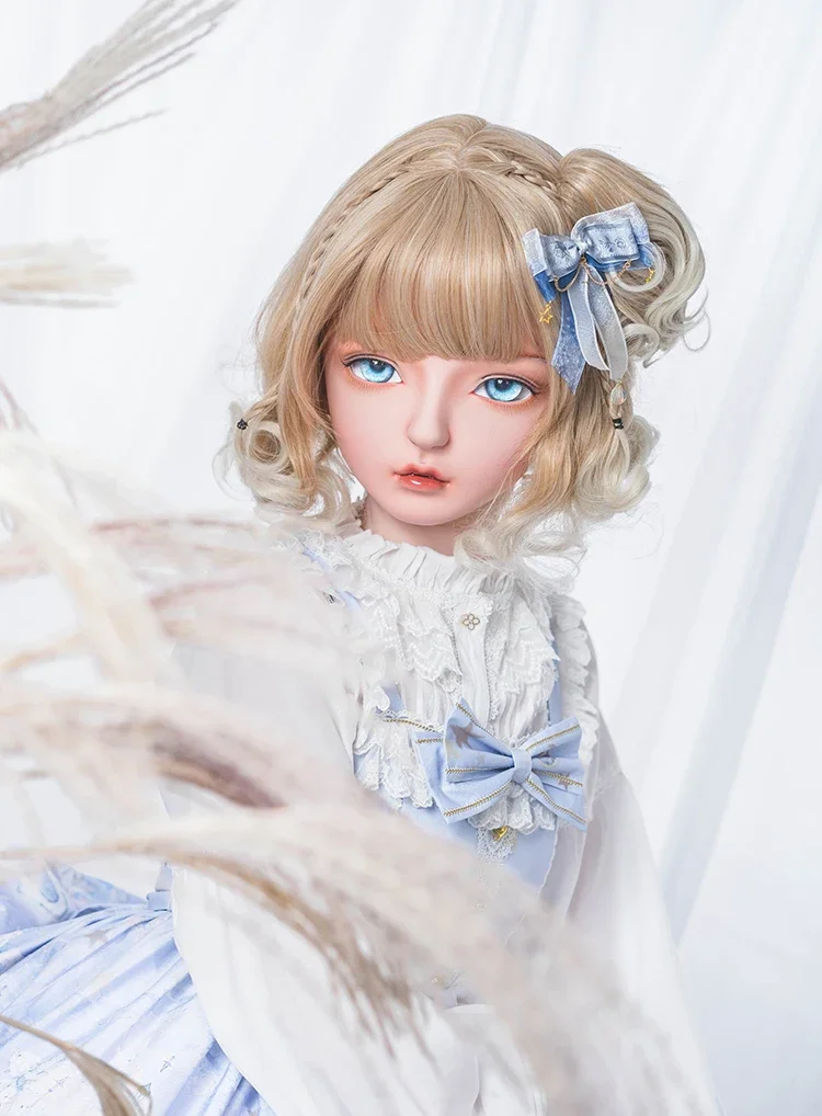 (Dollkii 06) أنثى فتاة راتينج السيليكا تأثيري BJD الصليب خلع الملابس Kigurumi قناع رأس أنيمي دور اللعب حفلة كروسدرسر دمية قناع