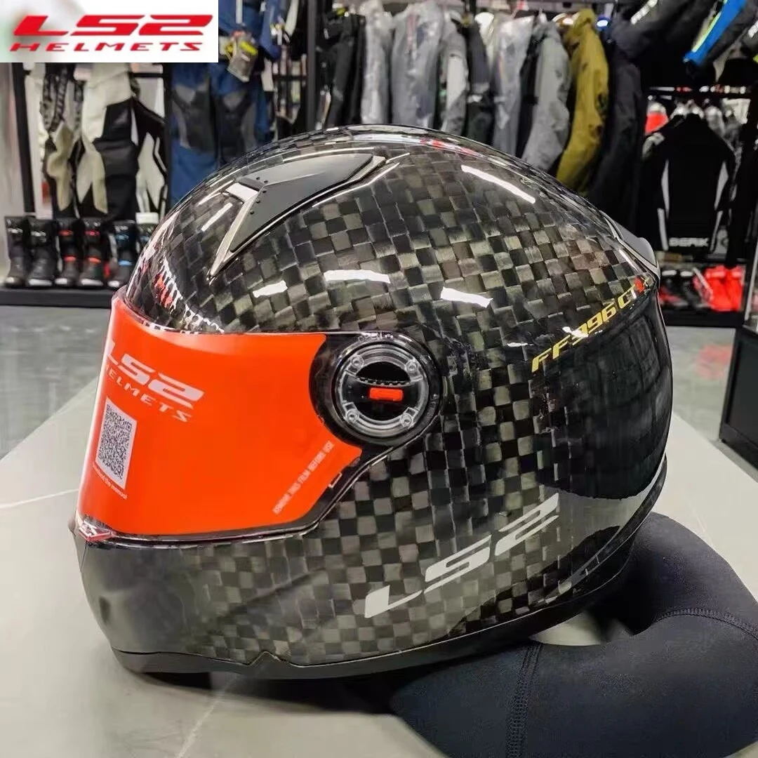 

Original LS2 FF396 Motorcycle Helmet Carbon Fiber 12k Full Face Helmets Ls2 Casco Lightweight 1250g L-XXL Cascos For Street Bike