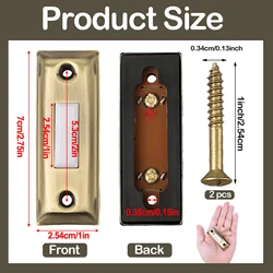 Button Doorbell Button Metal Door Bell Sturdy Switch Versatile Wall Mounted Antique Brass Doorbell Push Button