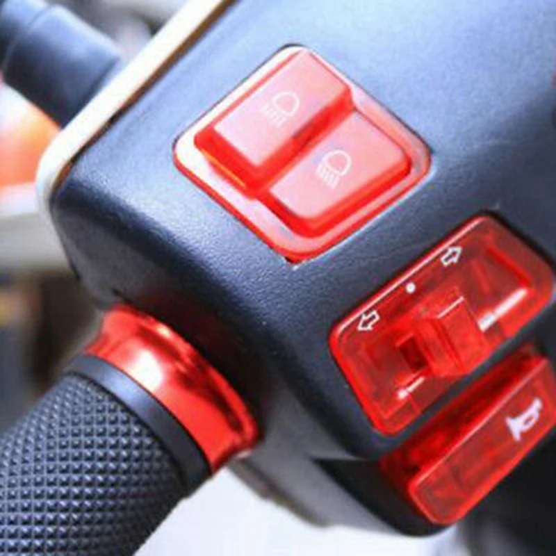 

10X Turn Signal Switch Far And Near Light Horn Button For Scooter GY6 50Cc 125Cc 150Cc Honda DIO AF17 AF18 Red