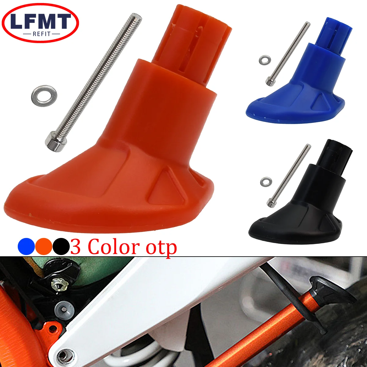 

For KTM XC XCW XCF EXC EXCF Motocross ABS Plastic Side Stand Kick Stand Base Foot For Husqvarna FE TE TX FX 150-500 2008-2023