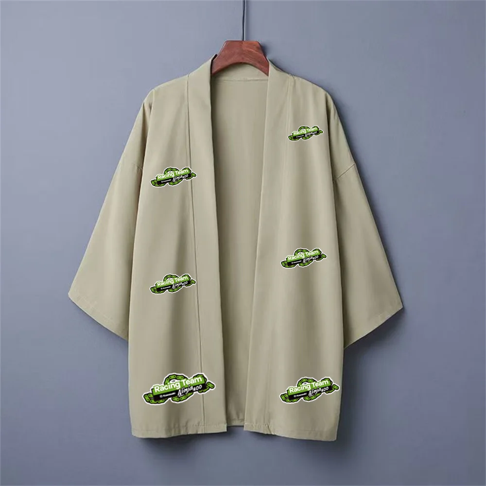 

2025 Kawasaki new Japanese men's kimono Yukata, loose solid color summer fashion, casual, fashionable and comfortable cardigan