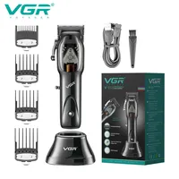 VGR 653 Barber Professional Hair Clipper Cordless Hair Trimmer Electric Haircut Machine Beard Trimmer For Men