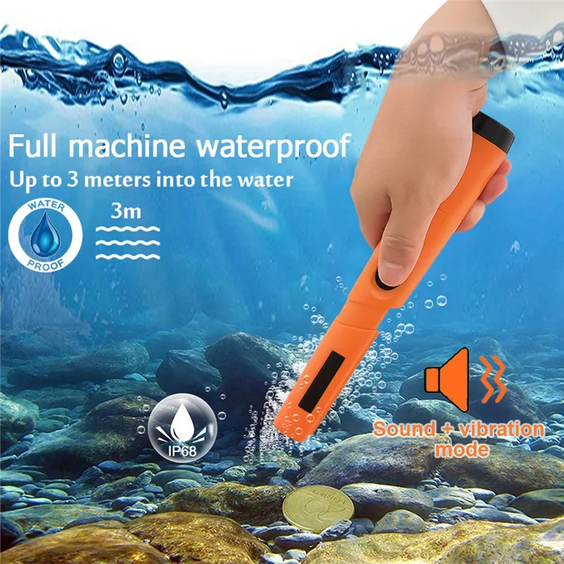 

N08R TC-110 Handheld Metal Detector Positioning Rod With Anti-Scratch Protection Cover Metal Pinpointing IP68 Waterproof Easy To