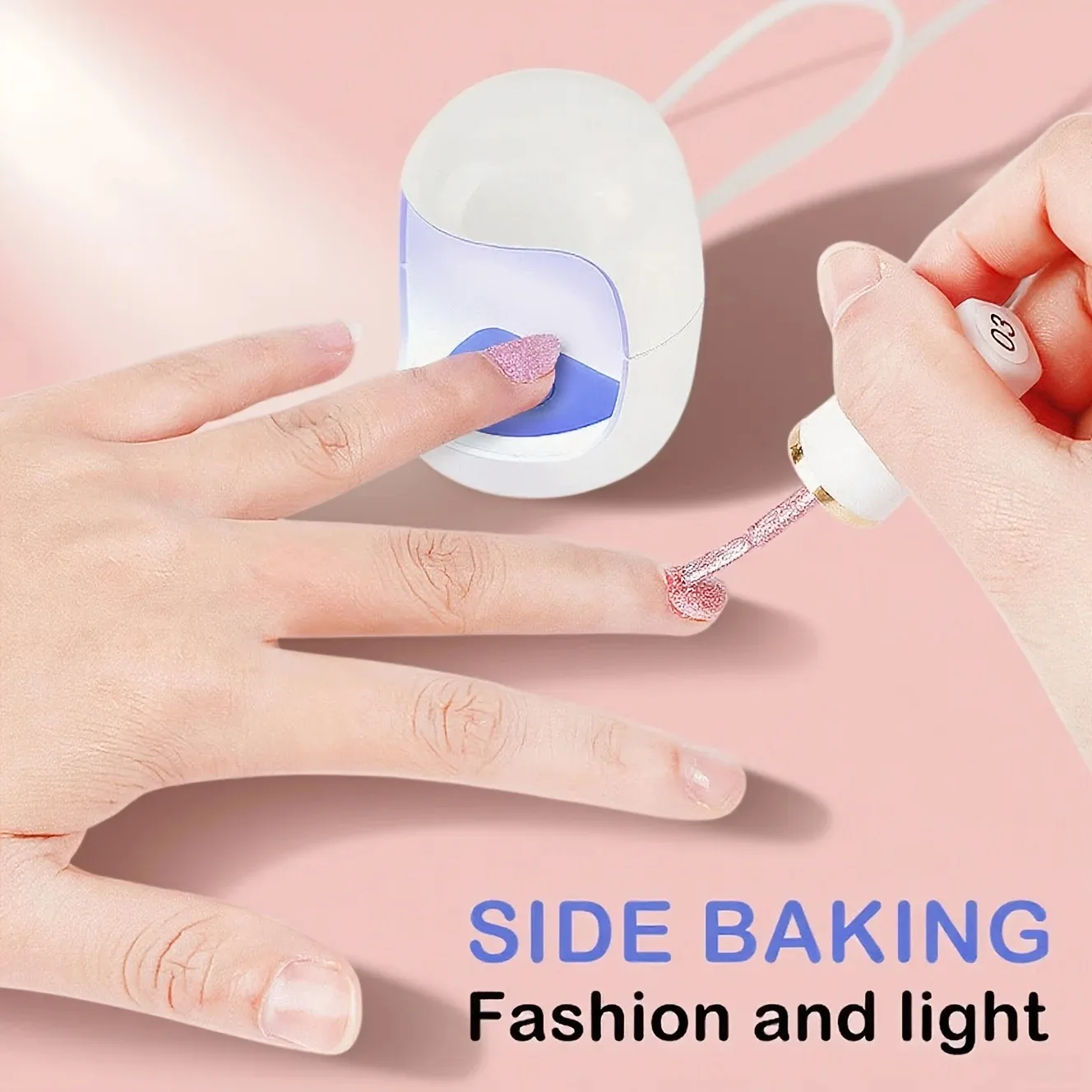 

Портативная мини-лампа для ногтей с USB-зарядкой, для сушки гель-лака, для домашнего и салонного использования