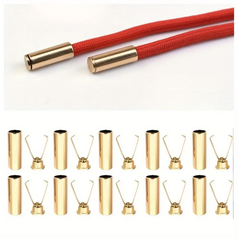 10 Stuks Zware Koord Sloten Verstelbare Metalen Clips Veilige Bevestiging Voor Schoenveters Tassen Hoodies Diy Ambachten Organiseren Kabels