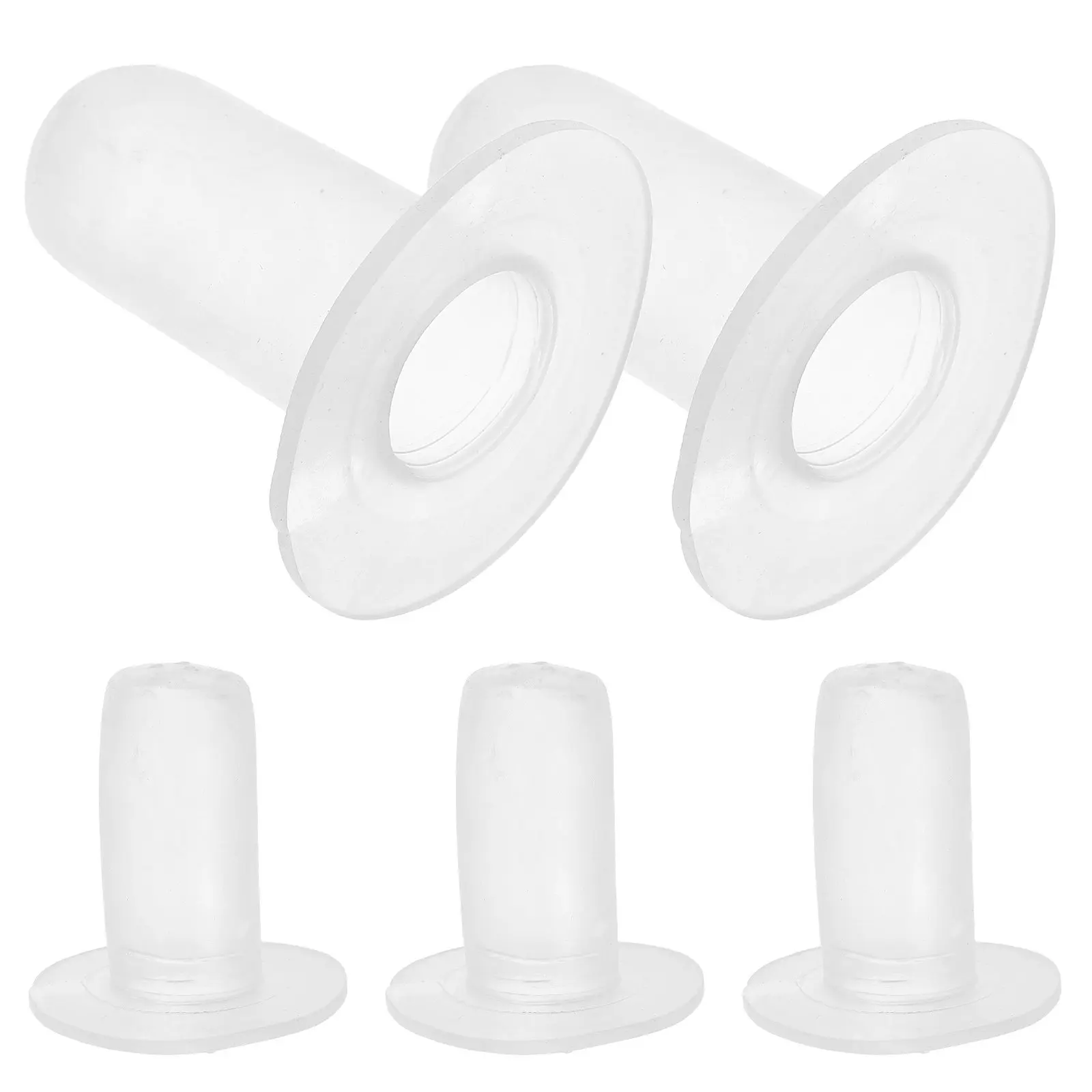 

5Pcs Silicone Goat Bottle Nipples Leakproof Soft Nursing Teats for Calf Young Animals Feeding Replacement Animal Bottle Teats