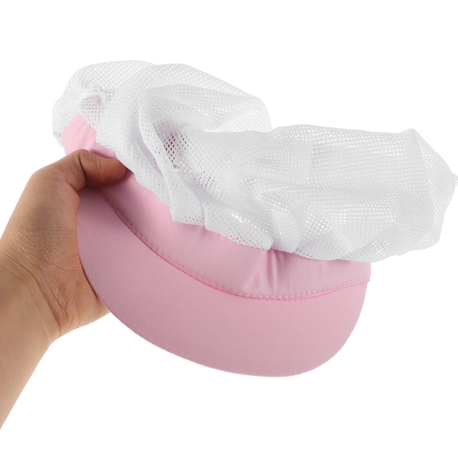 Cappello da cuoco professionale Berretto da lavoro per pulizia traspirante leggero in poliestere-cotone Cappello da cucina Cappello da lavoro per pulizia