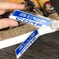 3D BLUE CORE Epoxy Resin Reflective Stickers Motorcycle Body Fairing For GS MT FYZ CB CBR CM TMAX NMAX XMAX R1R3 R6 Decor Decal