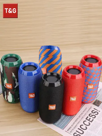 Bluetooth Speaker T&G TG117 Portable TWS Sound Box Waterproof Loudspeaker Outdoor Stereo Surround Speakers Support TF FM Radio