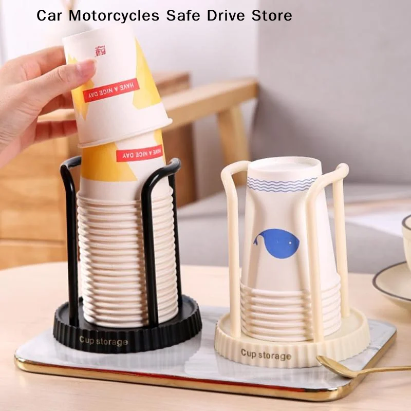 Plastic Paper Cup Holder Large Capacity Stable BaseMinimalist Paper Cup Holder, Household Disposa For Coffee Station Home Office