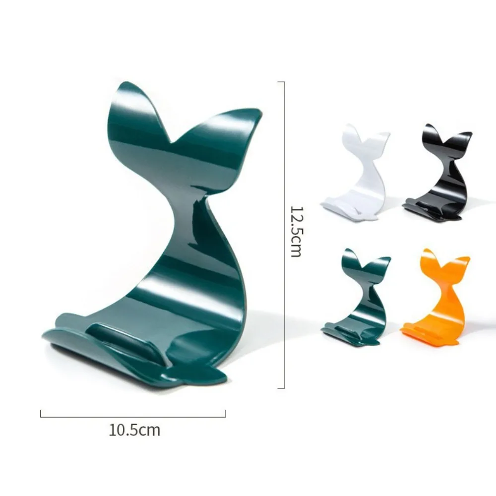 الحوت شكل حامل هاتف مكتبي الكرتون دعم حامل الهاتف المحمول مضحك الإبداعية حامل جوّال بلاستيكي المحمول عنبر/السفر #6