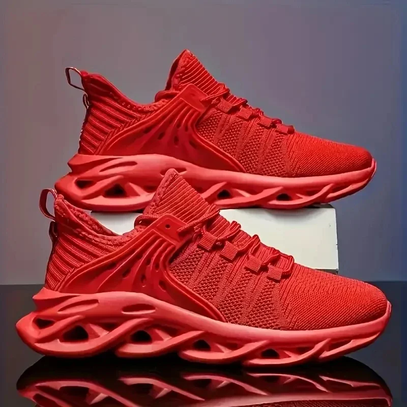 أحذية رياضية كاجوال للرجال قابلة للتنفس، أحذية ركض شبكية هوائية خفيفة الوزن للصيف والرياضات الخارجية Zapatillas للذكور مقاس كبير 39-48