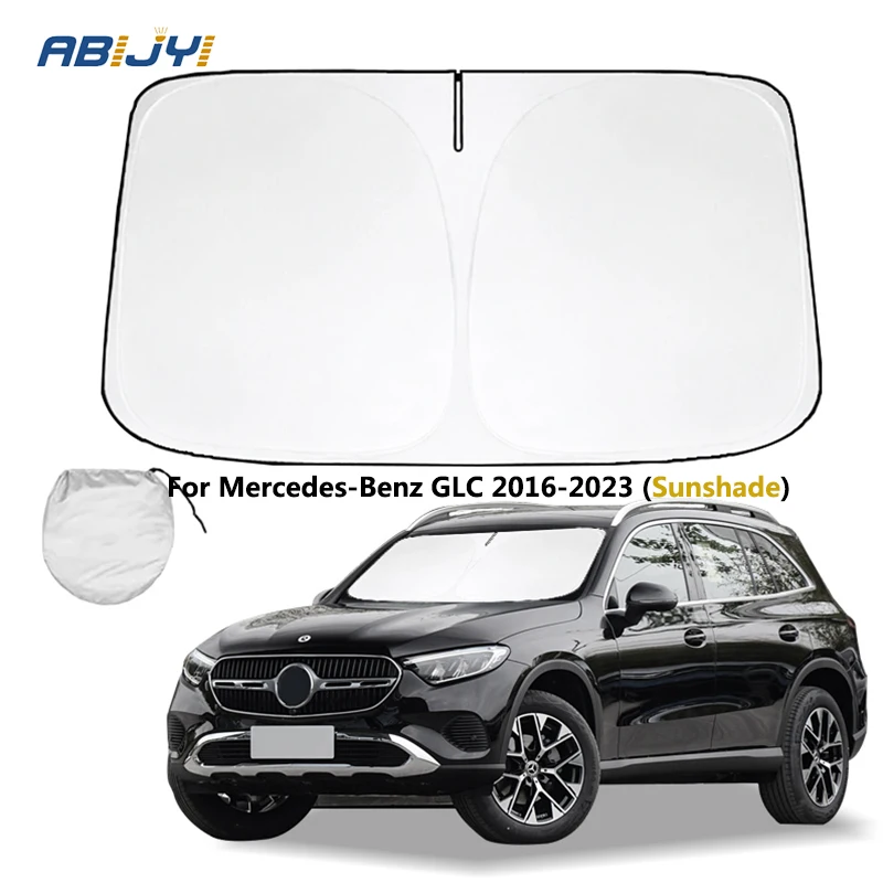 

For Mercedes-Benz GLC 2016 2017 2018 2019-2023 New Car Windshield Sun Shade Reflector Sunshade Offers Protection Accessories