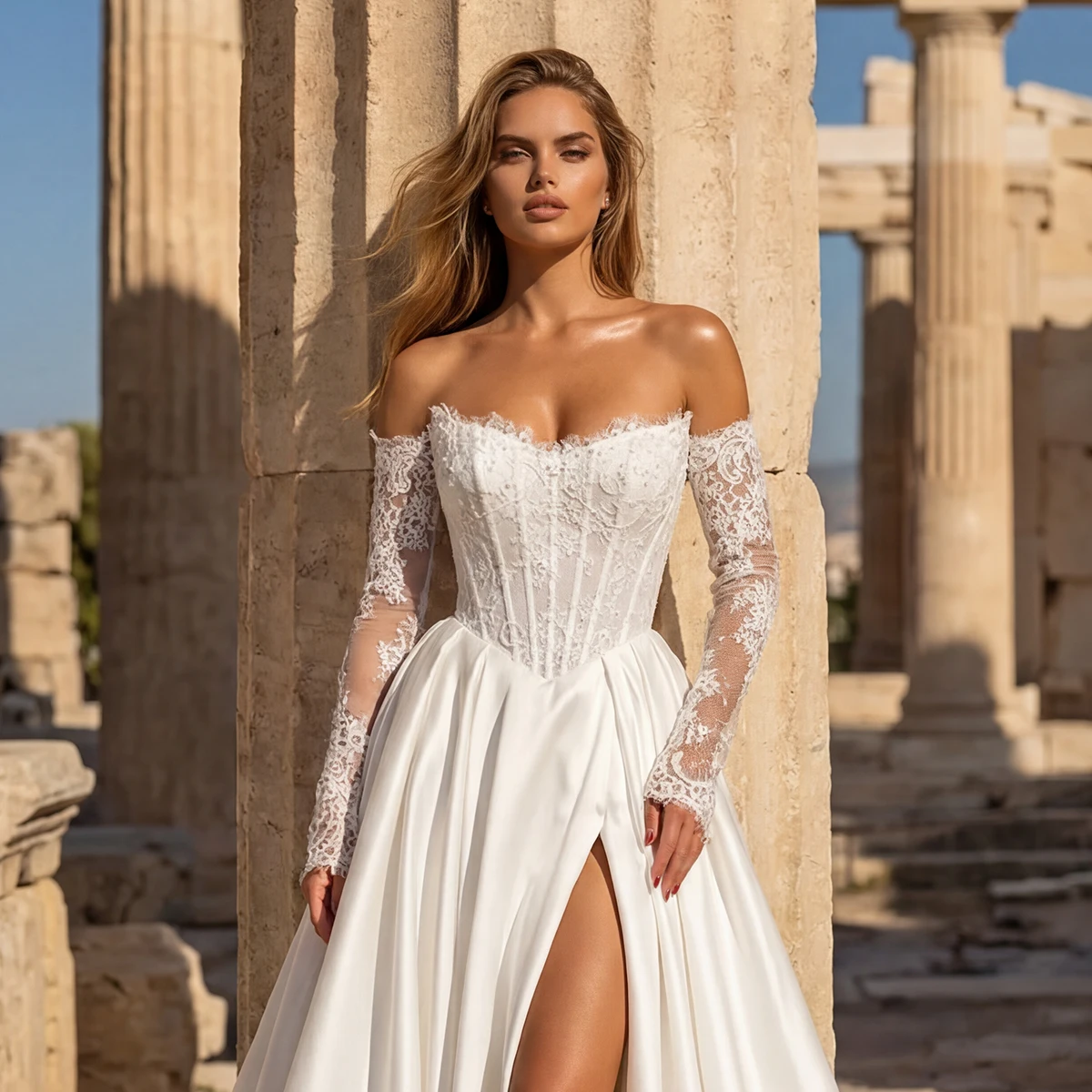 Thumbnail 3 - #33 New Womens Long Sleeve Wedding Dress Arrivals