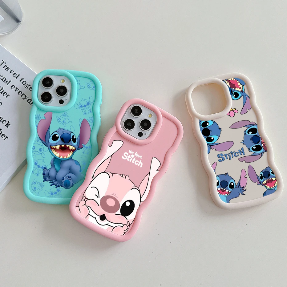 Etui na telefon Disneys Stitches and Angels do Xiaomi Redmi A1 A2 8 8A 9C 9T 10C 12C 13C Poco X3 X5 Pro Plus 4G 5G Soft TPU Cover