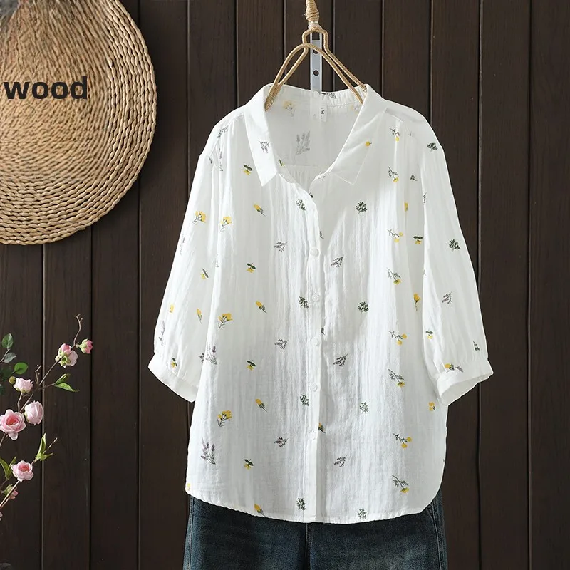 

Свободная женская верхняя одежда с цветочным принтом Lazy Sle Mid-Slee, летняя новая мода, верхняя одежда, большой размер, тонкий материал для поездок на работу