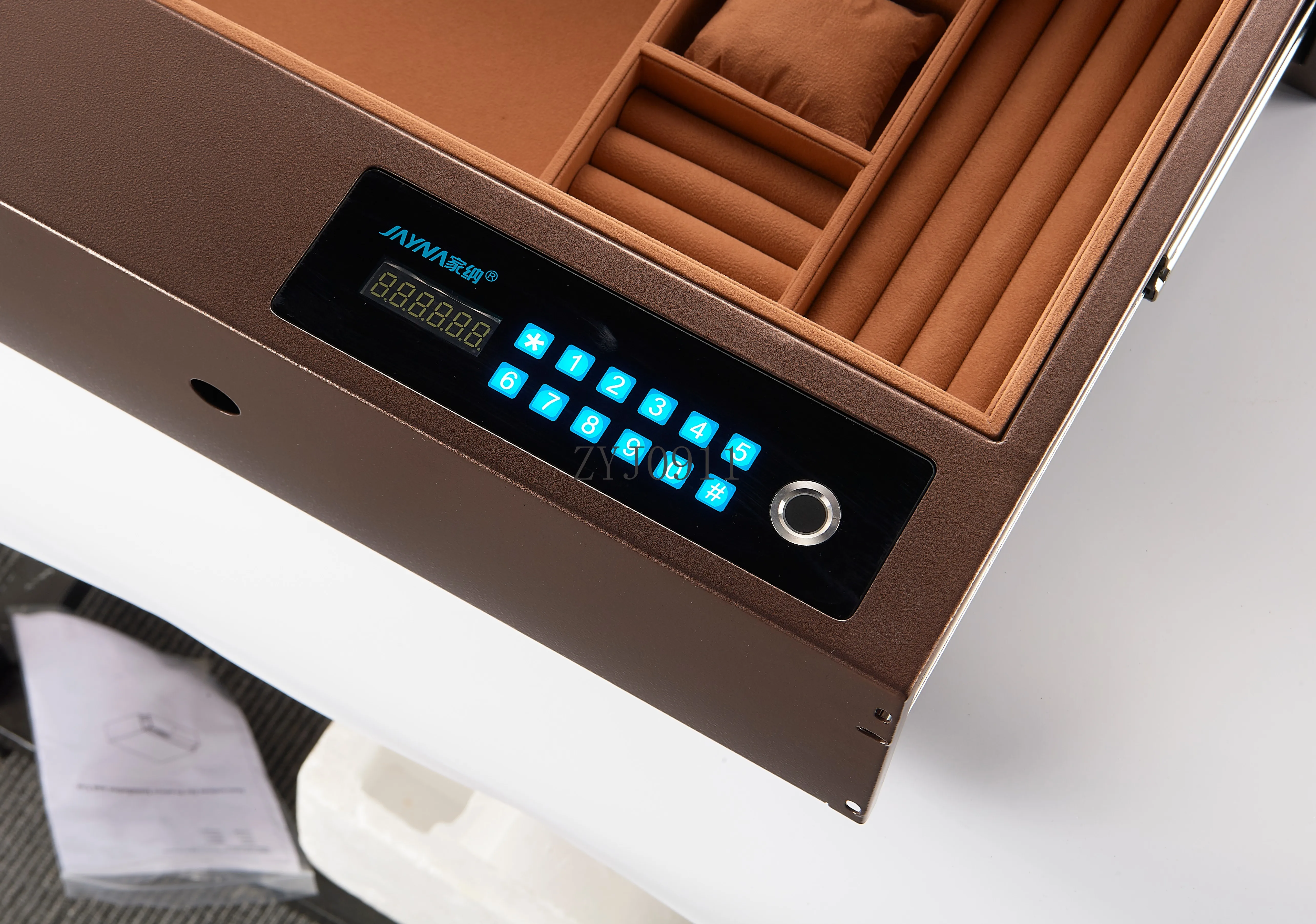 شاشة رقمية تعمل باللمس بصمة قفل للدرج مفتاح آمن لكلمة المرور خزانة تخزين المجوهرات