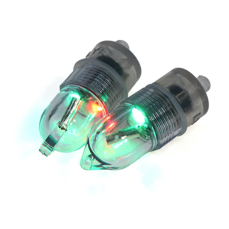 2pcs LED Night Fishing Rod Tip Light Smart Sensor Bite Alarm Lamp Fishing Bite Alarm Gear Accessories