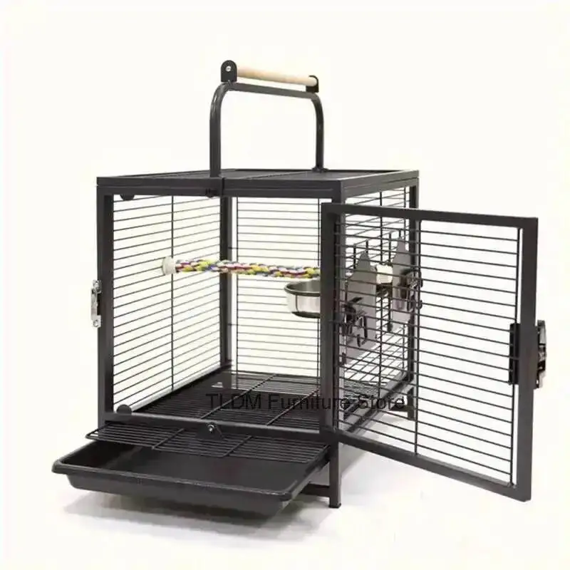 Parrot Take-out Bird Cage Household High Quality Wrought Iron Creative Cage Modern Portable Bird House Light Luxury Parrot Villa