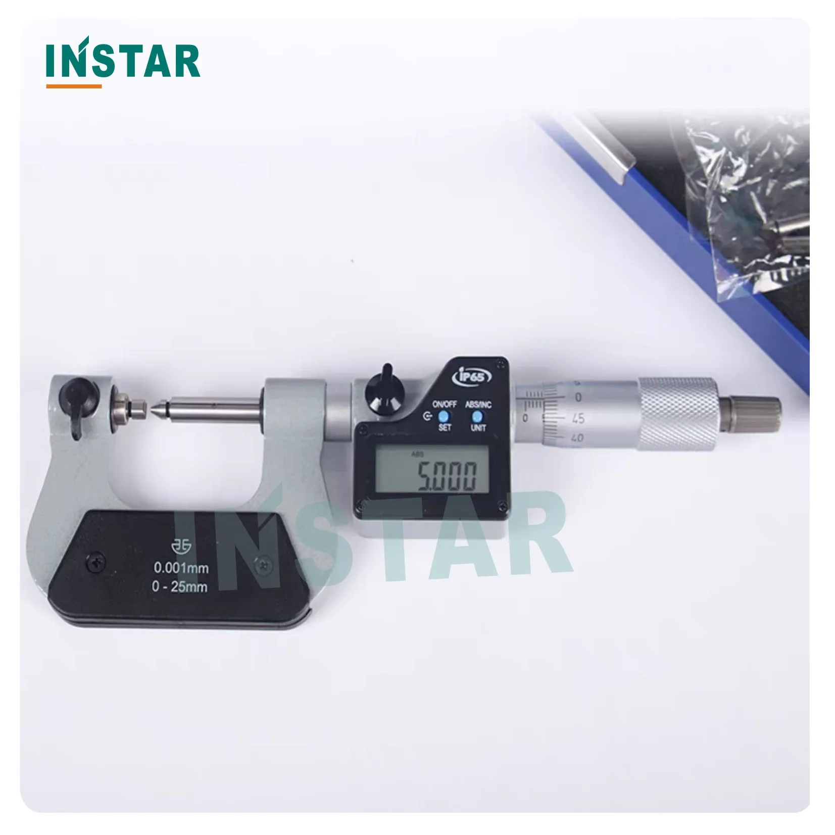 Electronic Screw Thread Micrometer 0-25mm 25-50mm DIN863 Industrial Quality With Anvils 50-75mm 75-100mm Digital Gage 0.001mm