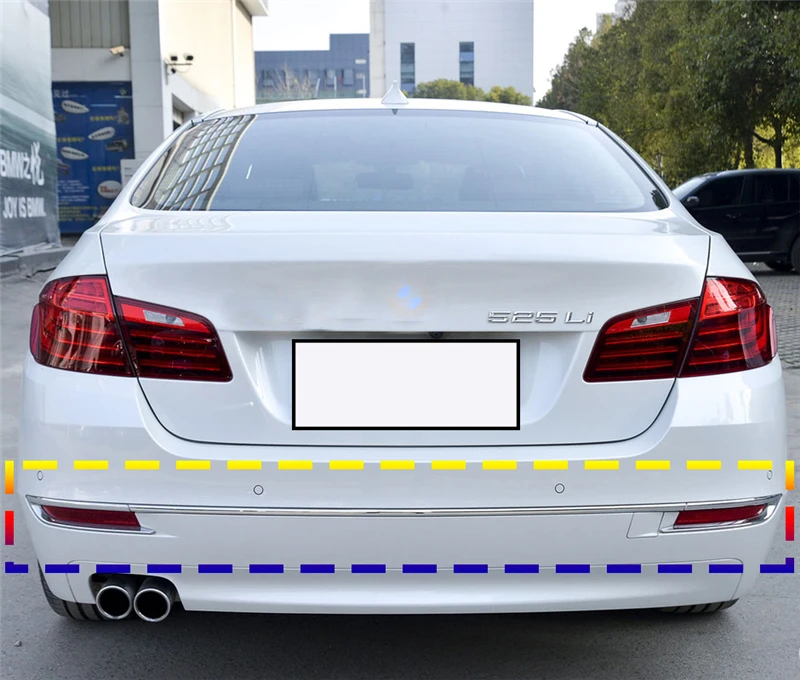 مناسبة لسيارات BMW 5 Series F18 المصد الخلفي 520 المصد الخلفي 525 شريط لامع 530Li قطاع الكسوة 535 شريط الطلاء الكهربائي 525 528