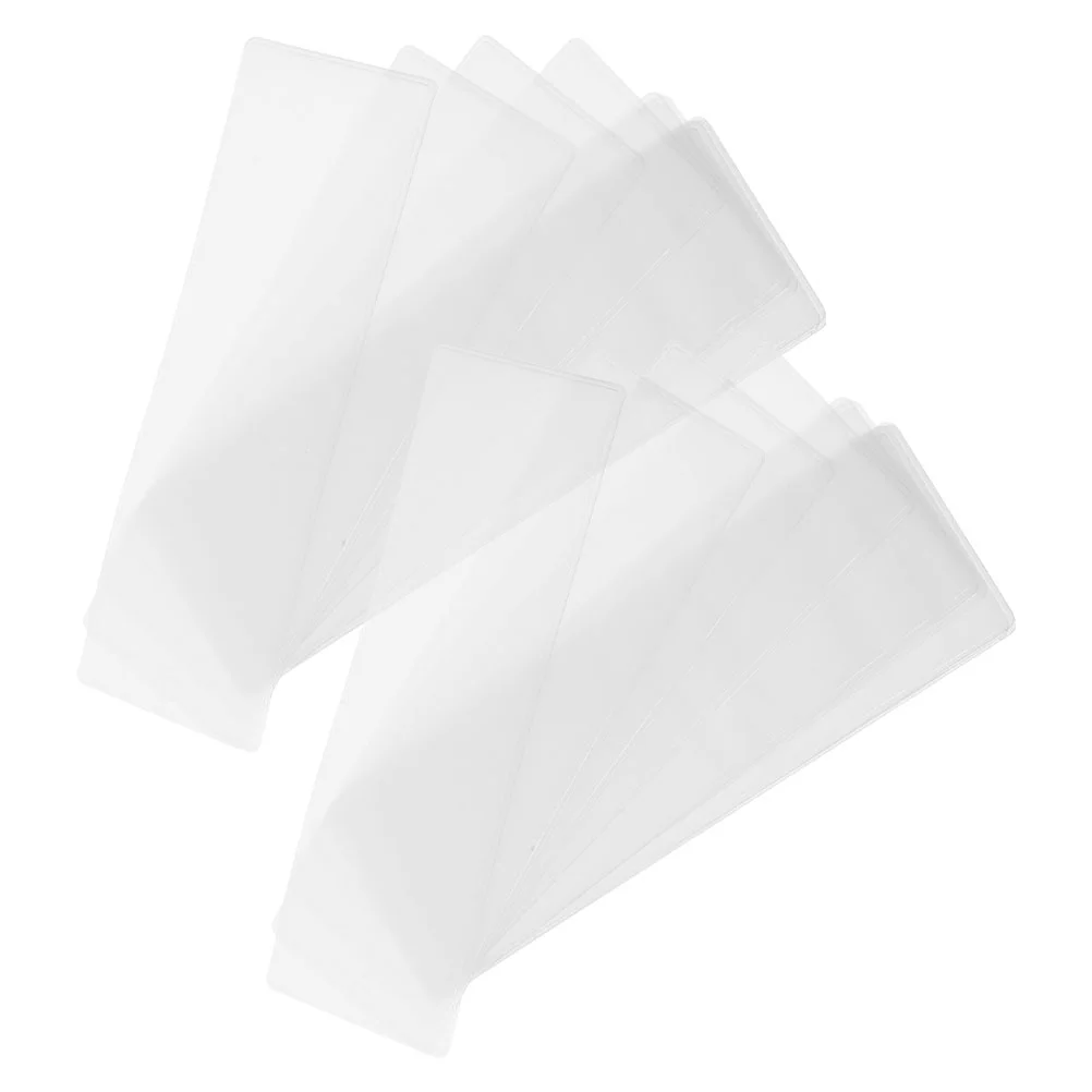 

20 Pcs Transparent Bookmark Cover Sublimation Blanks Bookmarks Sleeves for Students Clear Photo Booth Lovers Collectors