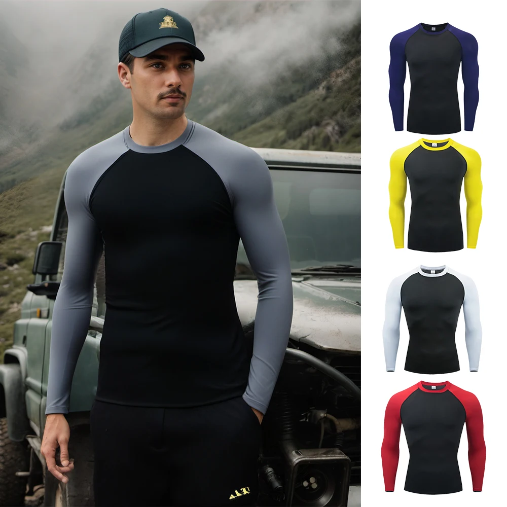 Four Season Universal Long Sleeve T-Shirt Winter Bottom Shirt Motorcycle Man ATV MTB BMX Off Road T-Shirt Mountain Bike New