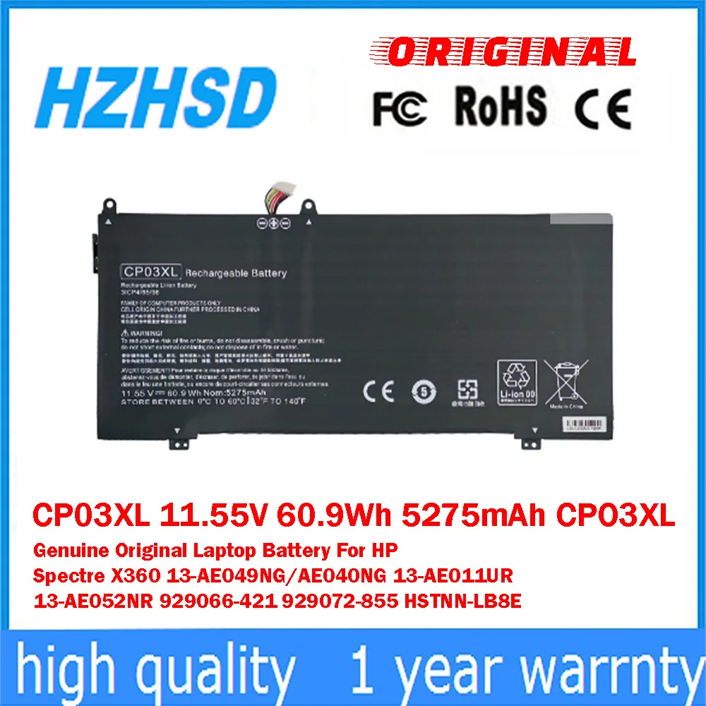 

CP03XL 11.55V 60.9Wh 5275mAh CPO3XL Genuine Original Laptop Battery For HP Spectre X360 13-AE049NG/AE040NG 13-AE011UR 13-AE052NR