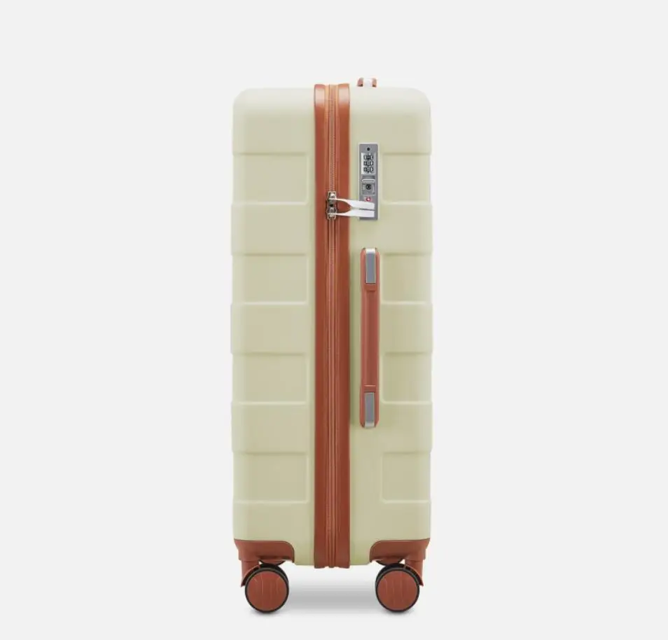 Top Quality Minimalist Unique Wide Handle Best Manufacture Big Size Set Of 3 Riding On ABS Luggage