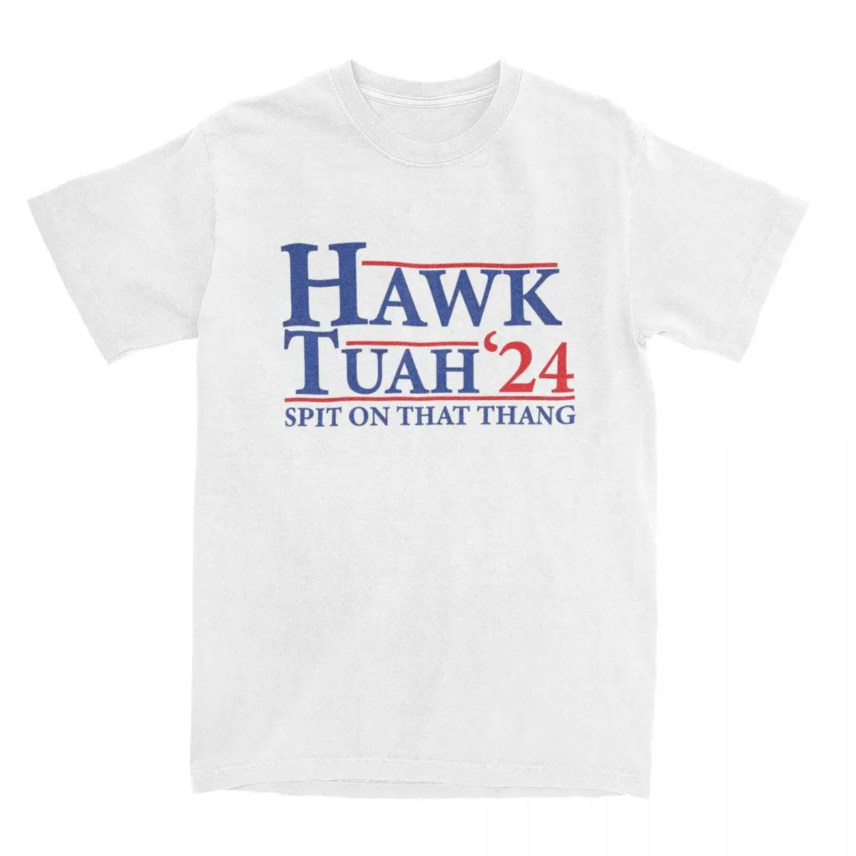 Hawk Tuah Spit On That Thang Accessories T-Shirt for Men Women Funny 100% Cotton Tees Crewneck Short Sleeve Birthday Present Top