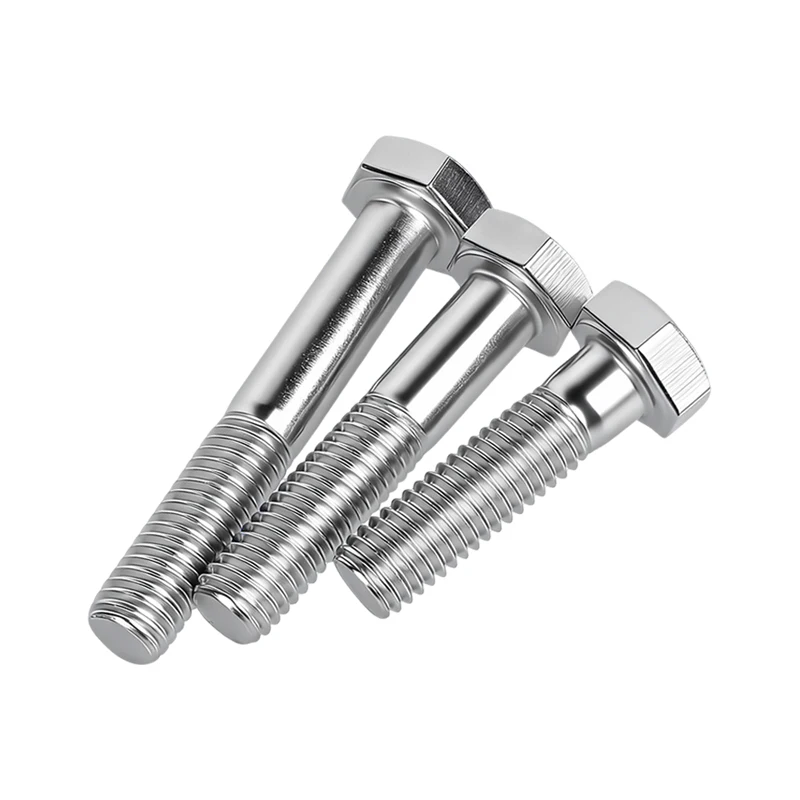 Hexagon Head Cap Screws DIN931, 304 & 316 Stainless Steel Partial Thread Hex Bolts, Metric Fasteners M6 M8 M10 M12 M14 M16