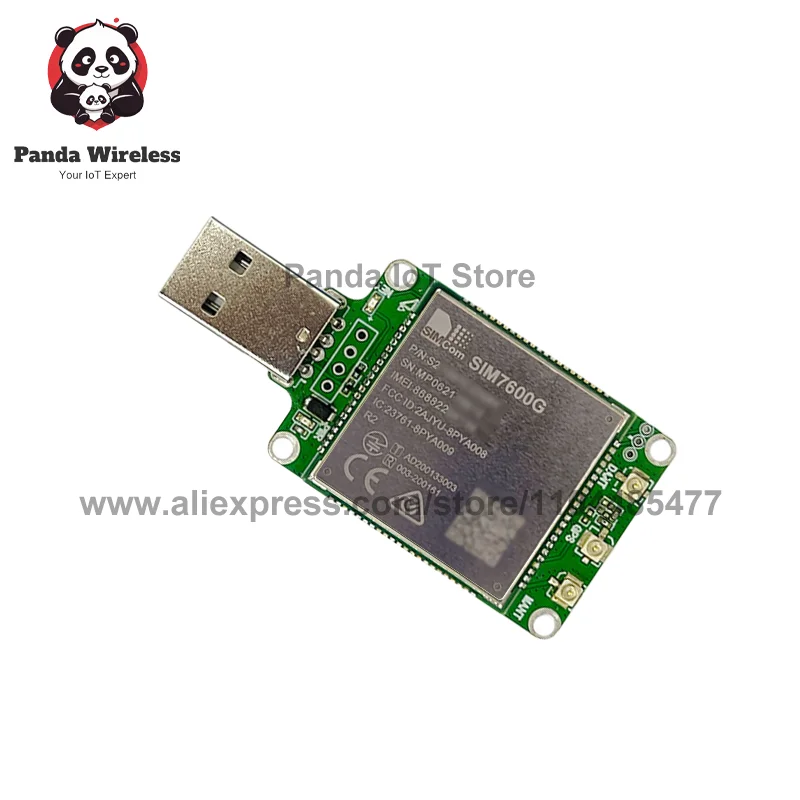 SIMcom SIM7600G LTE CAT4 USB Dongle Breakout Kit TE-A With FPC GPS Antenna 100% New Original Module suporrt GNSS Global Band