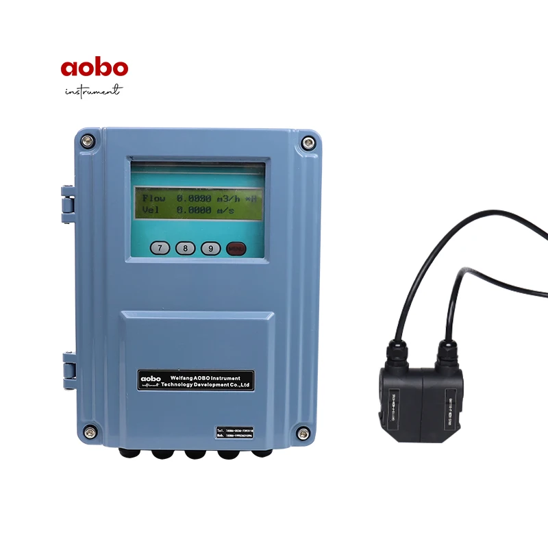 

Customizable DN100 Modbus Ultrasonic Flow Meter Plastic LCD Display Water Swimming Pool Flowmeter
