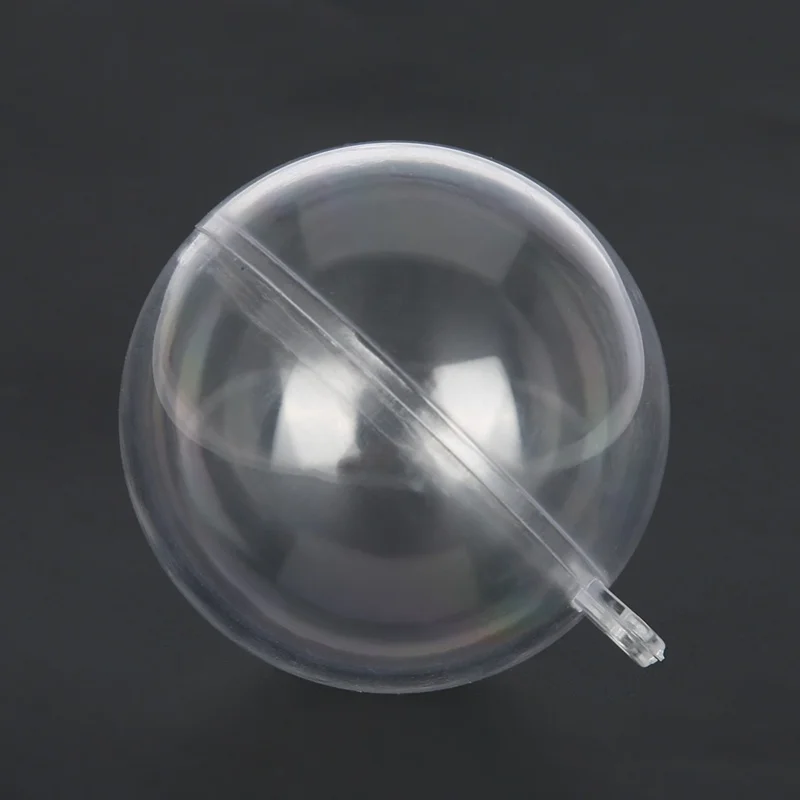 Ornamenti natalizi per matrimoni con palline di plastica trasparente riempibili da 20 pezzi