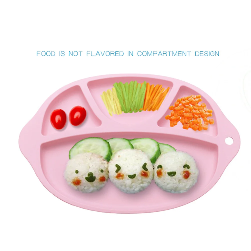 จานซิลิโคนสำหรับเด็กเกรดอาหาร - แผ่นรองซิลิโคนกันลื่นสำหรับเด็กวัยหัดเดิน ถาดวางอาหารสำหรับจัดระเบียบขนมและอาหาร