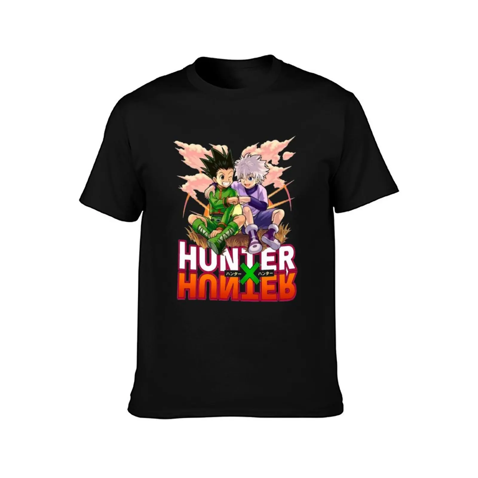 great art work of adventure -%[hunters]% friendship T-Shirt funny gifts summer shirt T-shirt men