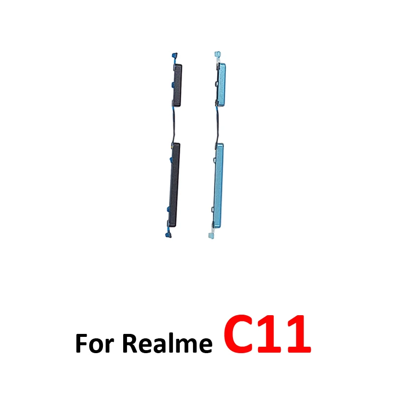 For Realme C11 2021 RMX3231 Phone New Housing Power Volume Button On Off Switch Key Internal Flex Cable Parts Blue Grey image 3